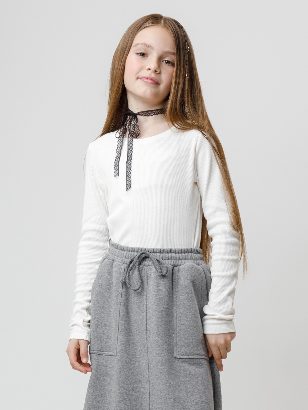 Лонгсливы для девочки, артикул: КР 302673, цвет: светло-розовый