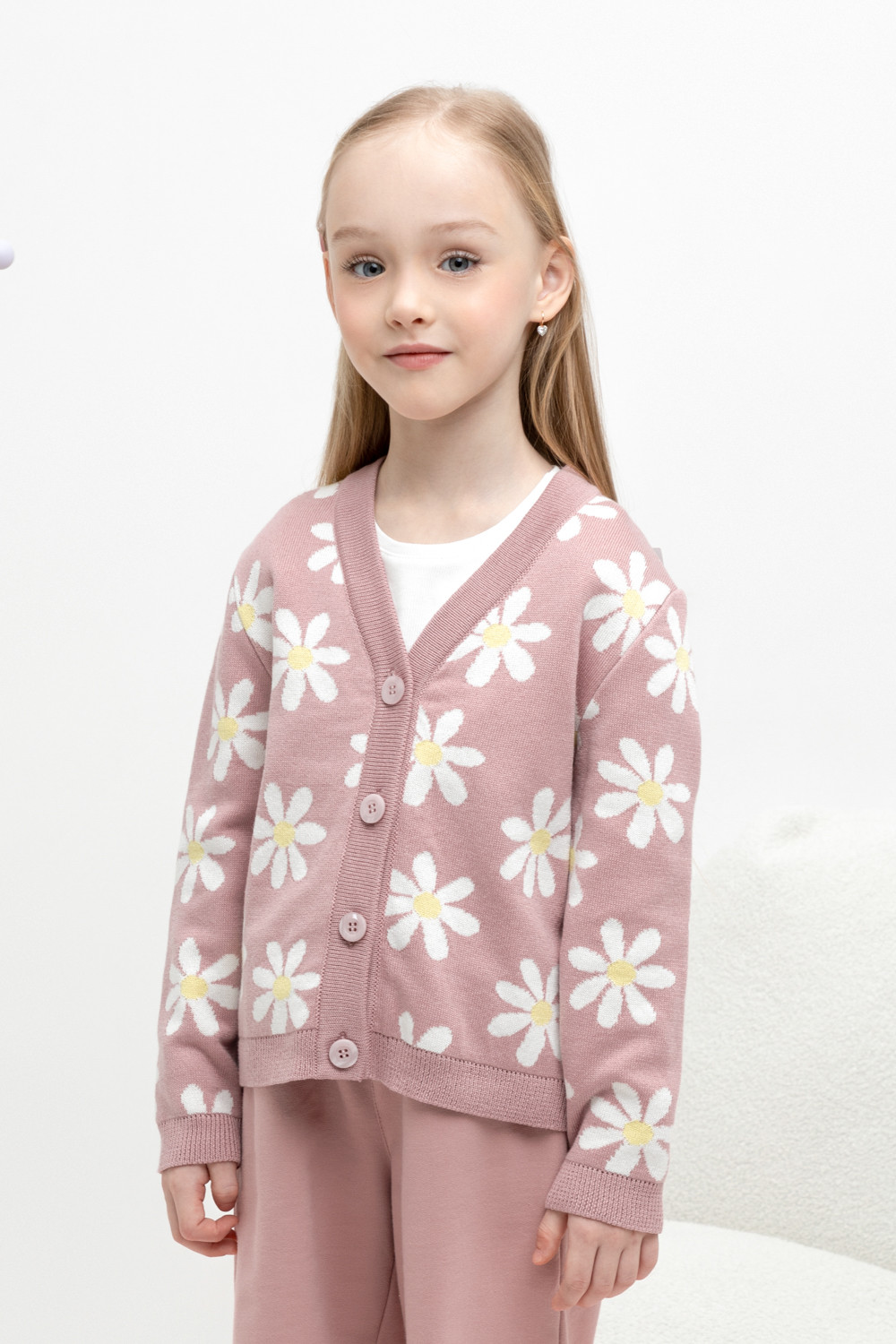 Жакет для девочки, артикул: КВ 30150, цвет: розовый