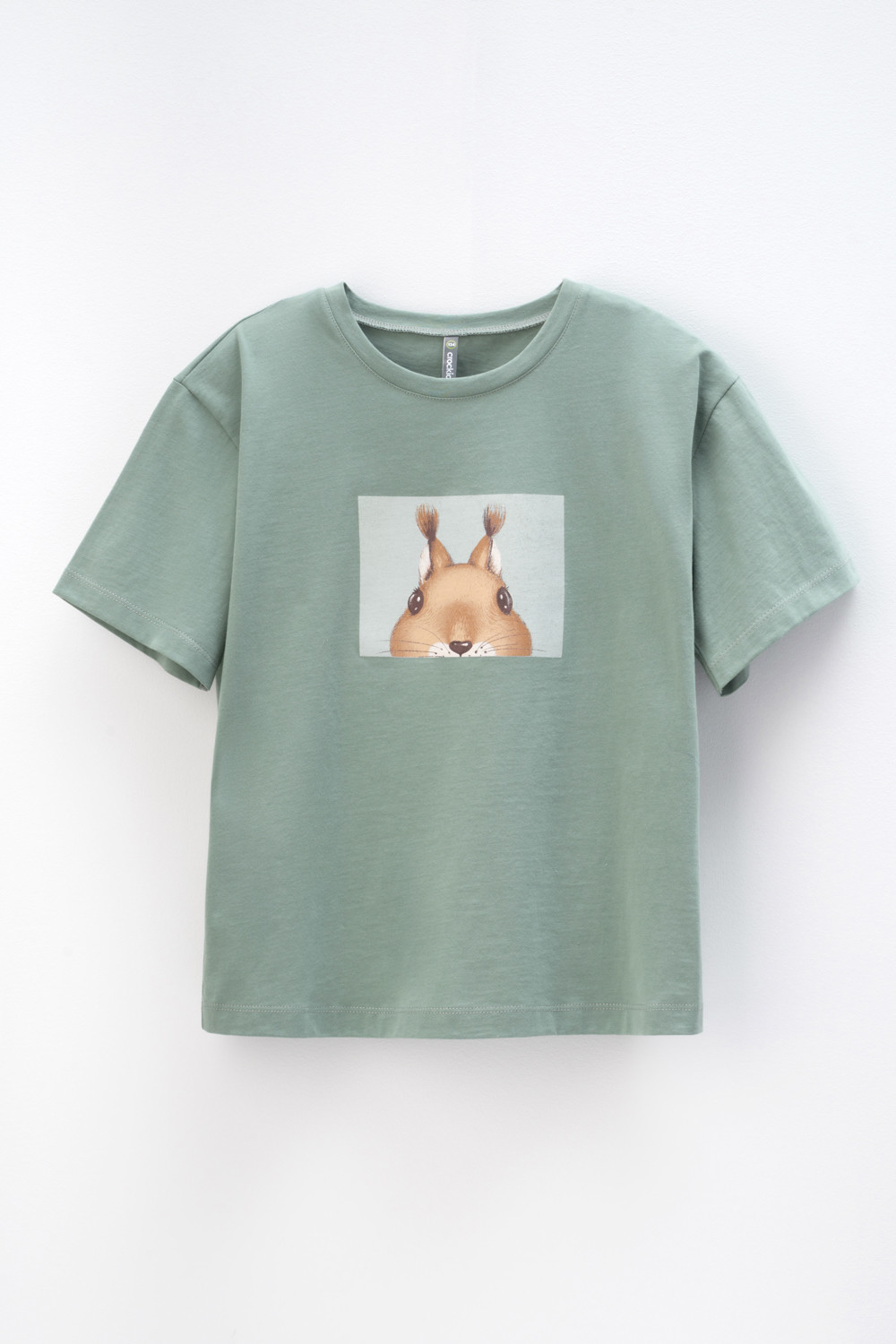 Футболка для девочки, артикул: КР 302168, цвет: зеленый, фото 2