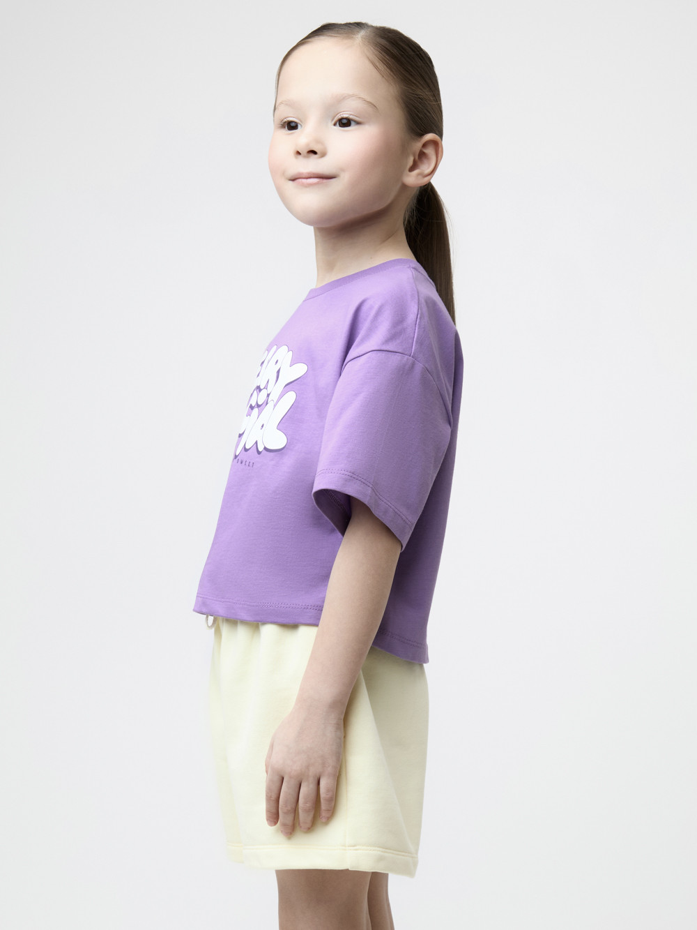 Футболка для девочки, артикул: КР 302936, цвет: фиолетовый, фото 3