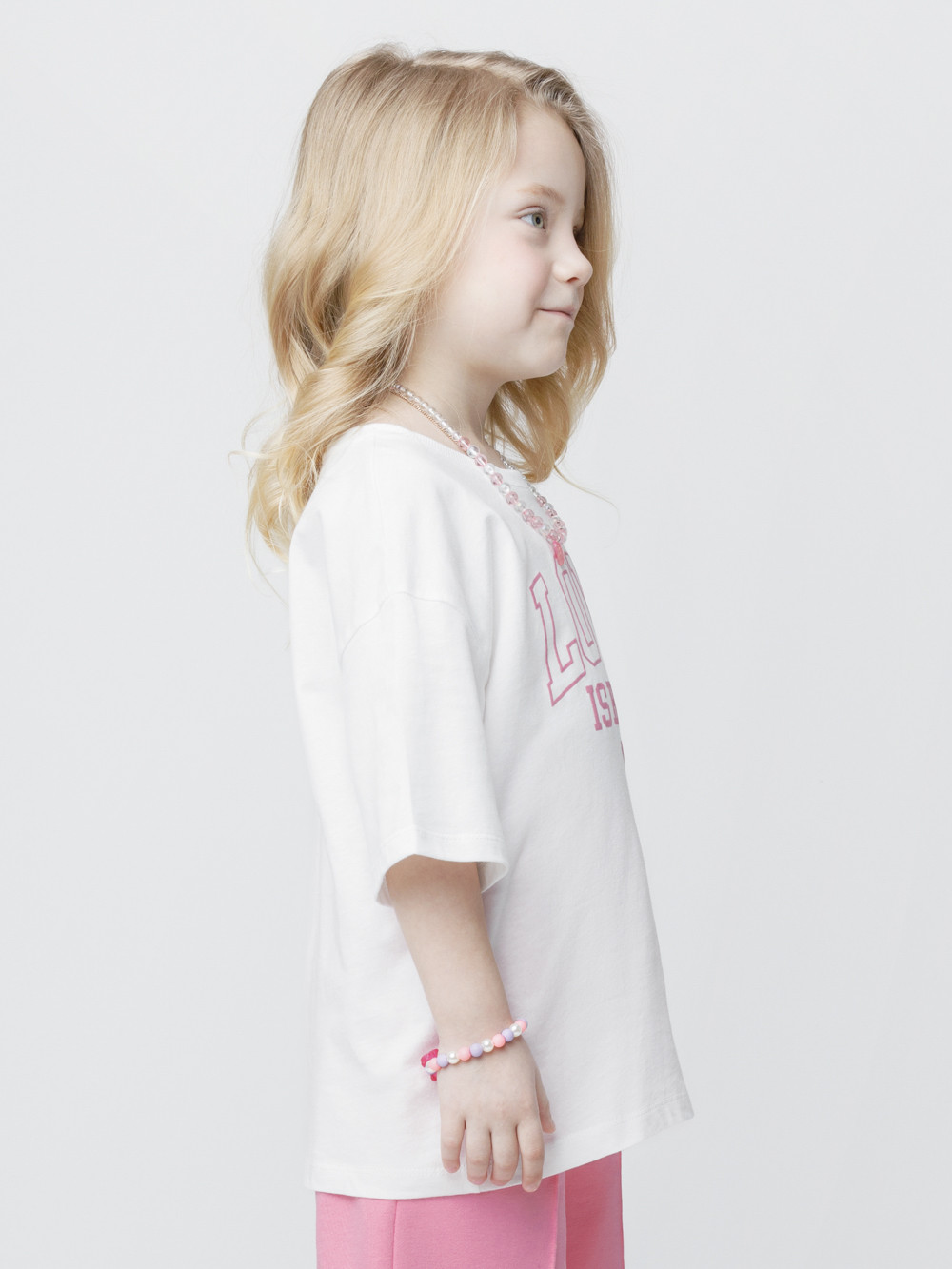Футболка для девочки, артикул: КР 303016, цвет: сахар, фото 3