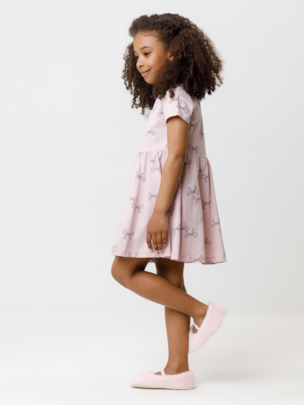 Платье для девочки, артикул: МП 5938, цвет: розовый, фото 3