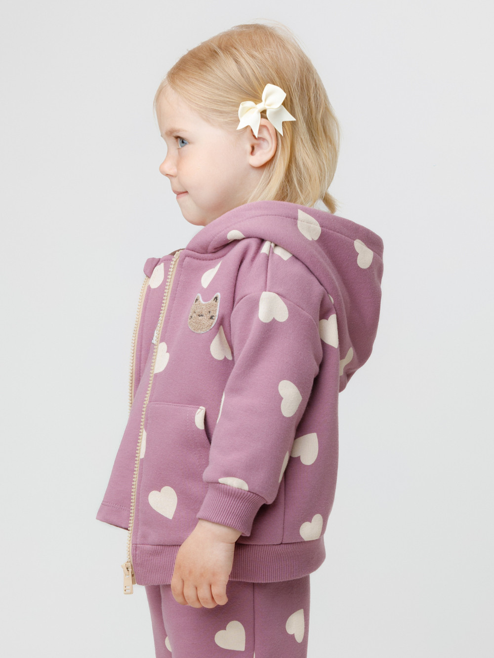 Толстовка для девочки, артикул: КР 302824, цвет: бордовый, фото 3