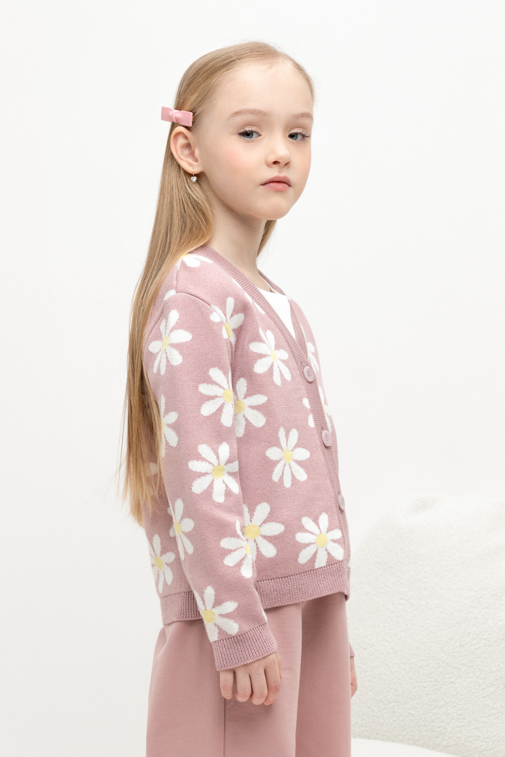Жакет для девочки, артикул: КВ 30150, цвет: розовый, фото 3