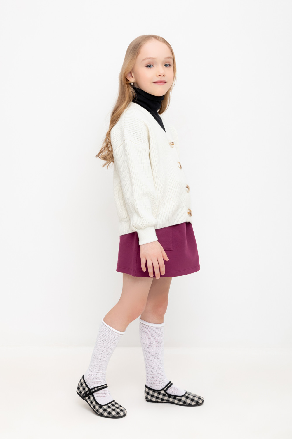 Жакет для девочки, артикул: КВ 30133/ш, цвет: бежевый, фото 3