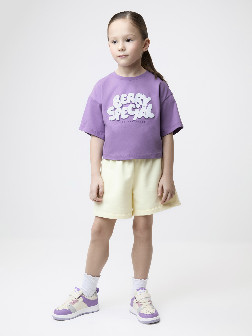 Футболка для девочки, артикул: КР 302936, цвет: фиолетовый, фото 4