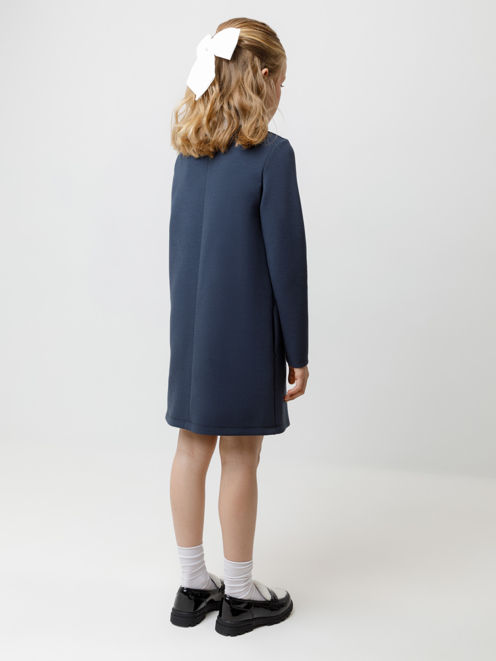 Платье для девочки, артикул: К 5934, цвет: синий, фото 5