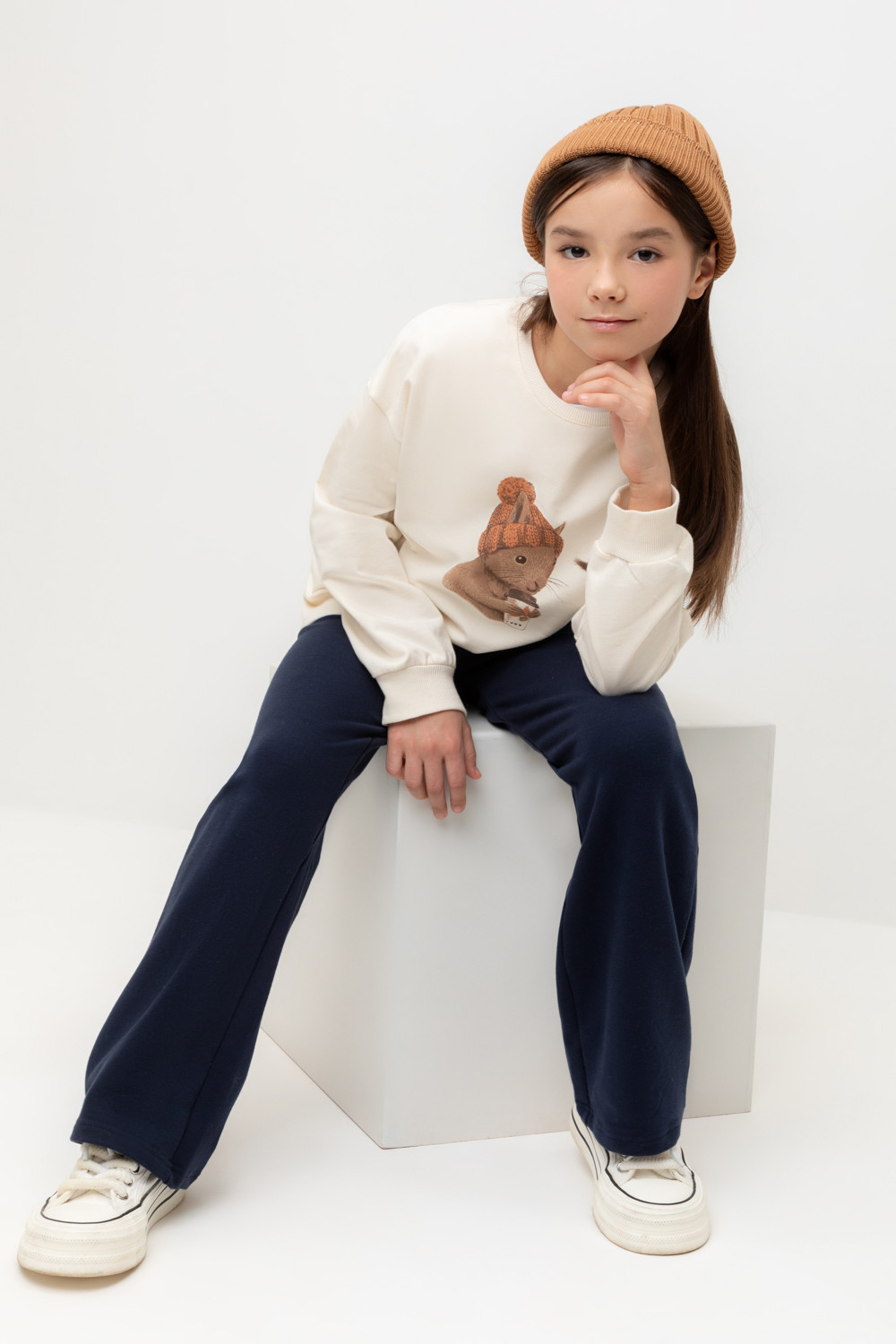 Джемпер для девочки, артикул: КР 302670-1, цвет: бежевый, фото 5