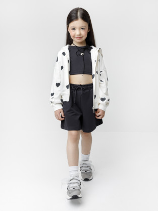 Шорты для девочки, артикул: КР 400945, цвет: темно-серый