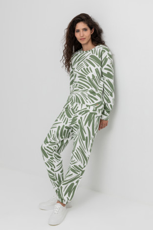 Брюки женские для мам, артикул: ЕВТ 4098, цвет: сахар