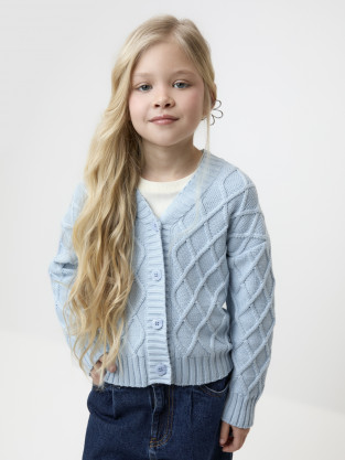 Жакет для девочки, артикул: КВ 30172, цвет: голубой