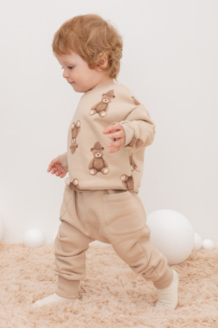 Брюки для мальчика, артикул: КР 400593, цвет: бежевый