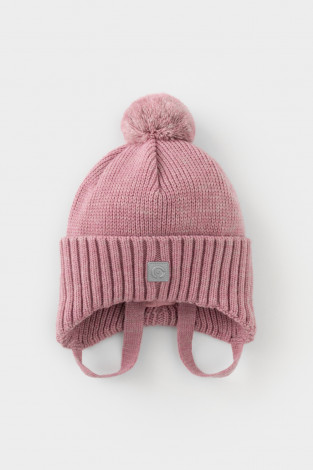 Шапка для девочки, артикул: КВ 20401/ш, цвет: розовый