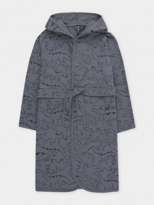 Халат для мальчика, артикул: К 5763, цвет: серый