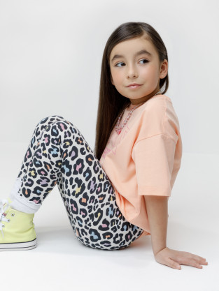 Лосины для девочки, артикул: КР 4074, цвет: сахар