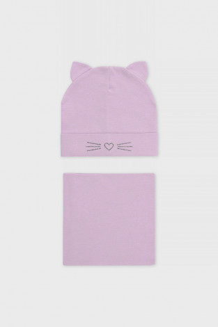 Шапка для девочки, артикул: К 8167, цвет: розовый