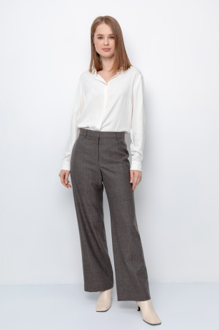 Брюки женские для мам, артикул: ЕТ 40009, цвет: коричневый