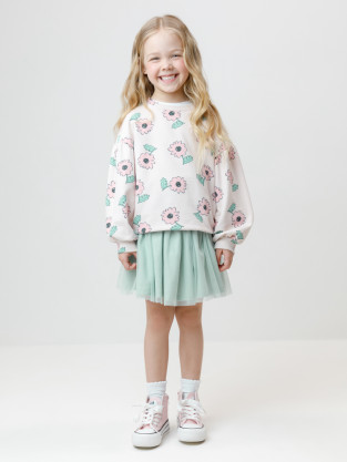 Юбка для девочки, артикул: КР 7119, цвет: голубой