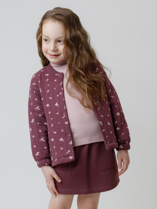Жакет для девочки, артикул: КР 302574, цвет: бордовый