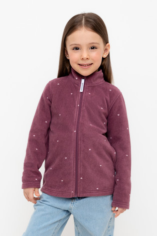 Куртка для девочки, артикул: ФЛ 34025/н/40 ГР, цвет: фиолетовый