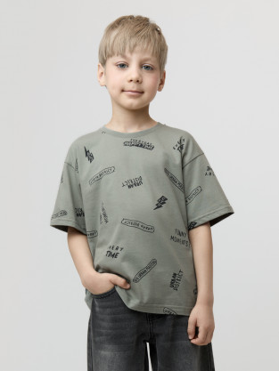 Футболка для мальчика, артикул: КР 302979, цвет: хаки