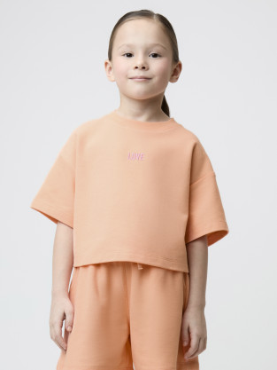 Футболка для девочки, артикул: КР 302944, цвет: оранжевый