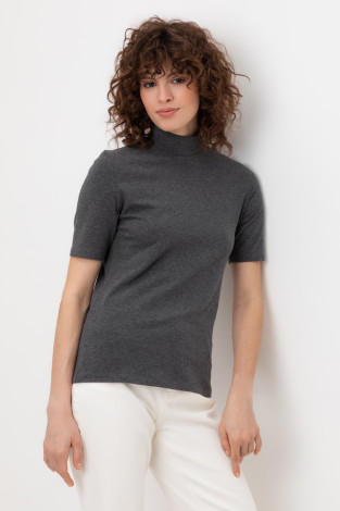 Водолазки женские для мам, артикул: ЕВТ 3262, цвет: темно-серый