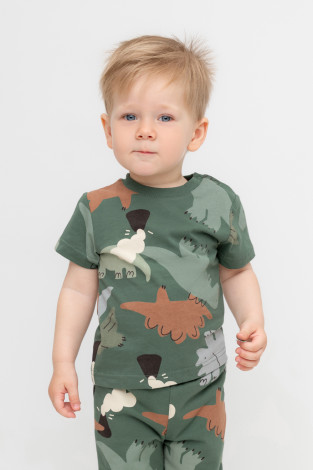 Футболка для мальчика, артикул: КР 302537, цвет: зеленый