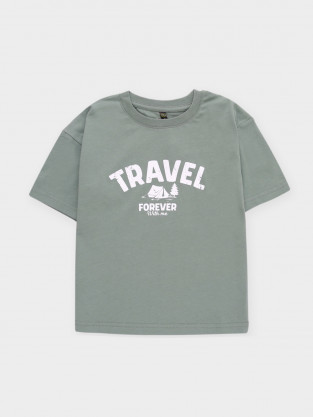 Футболка для мальчика, артикул: КР 302949-1, цвет: хаки