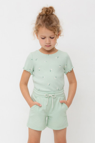Шорты для девочки, артикул: КР 400417, цвет: зеленый
