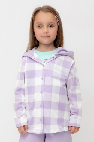 Рубашка для девочки, артикул: КР 302698, цвет: фиолетовый