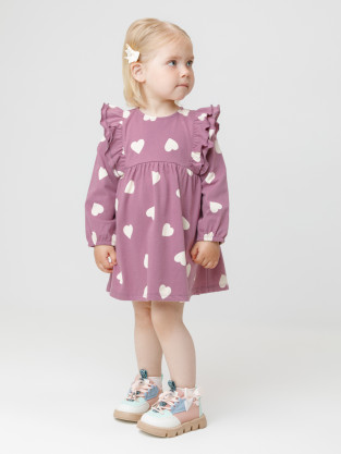 Платье для девочки, артикул: КР 5944, цвет: бордовый