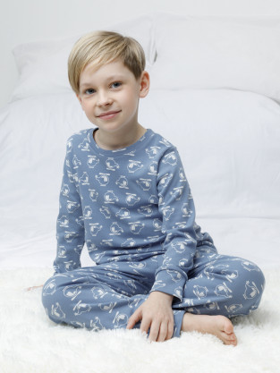 Пижама для мальчика, артикул: К 1552, цвет: синий