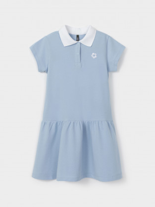 Платье для девочки, артикул: КР 5973-1, цвет: голубой