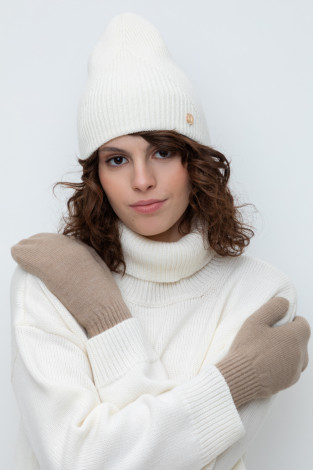 Рукавицы женские для мам, артикул: ЕВ 10002/24ш, цвет: бежевый