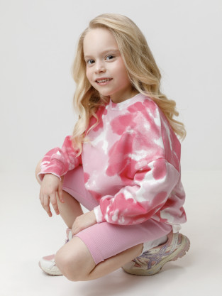 Свитшоты для девочки, артикул: КР 302905, цвет: сахар