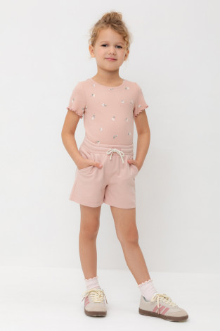 Шорты для девочки, артикул: КР 400417, цвет: розовый