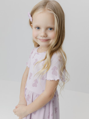 Платье для девочки, артикул: КР 5954, цвет: фиолетовый