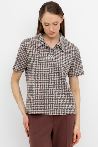 Футболки женские для мам, артикул: ЕВТ 3242, цвет: бежевый