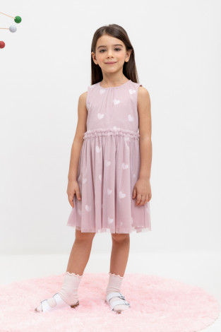 Платье для девочки, артикул: КР 5734, цвет: розовый
