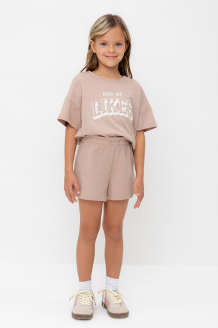 Шорты для девочки, артикул: КР 400812, цвет: бежевый