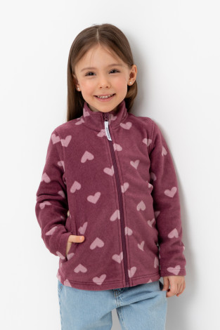 Куртка для девочки, артикул: ФЛ 34025/н/38 ГР, цвет: фиолетовый