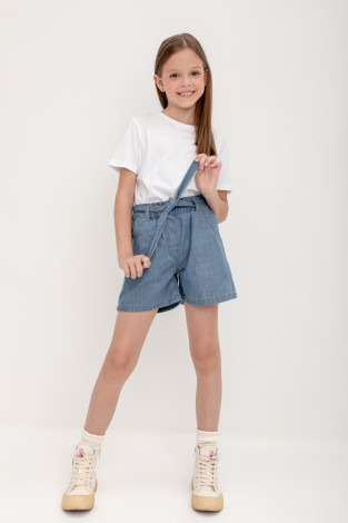 Шорты для девочки, артикул: ТК 40041 ВСТ, цвет: голубой