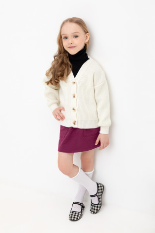 Жакет для девочки, артикул: КВ 30133/ш, цвет: бежевый