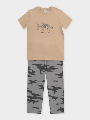 Пижама для мальчика, артикул: К 1599, цвет: бежевый