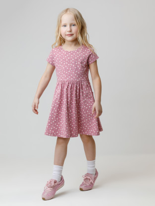 Платье для девочки, артикул: КР 5644, цвет: розовый