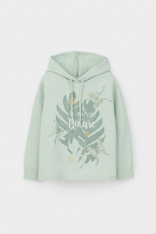 Джемпер для девочки, артикул: К 302489, цвет: голубой - 2 фото