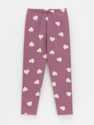 Лосины для девочки, артикул: КР 4074, цвет: бордовый - 2 фото