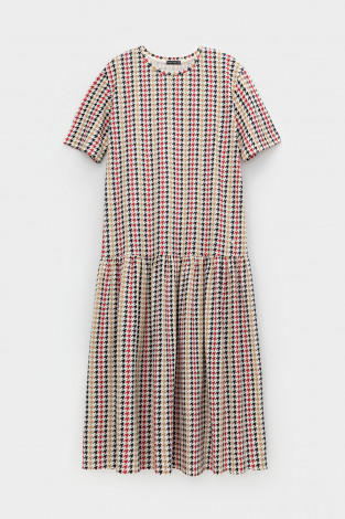 Платья женские для мам, артикул: ЕВТ 5041, цвет: светло-бежевый - 2 фото