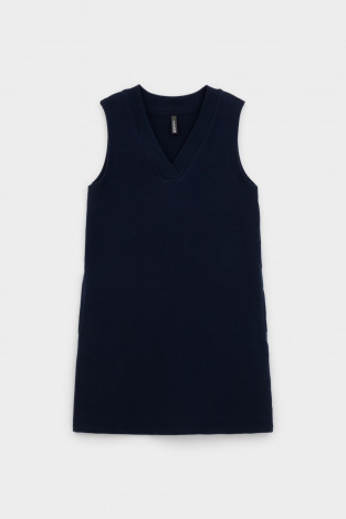 Платье для девочки, артикул: К 5883, цвет: синий - 2 фото